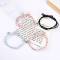2Pcs/set Couple Magnetic Distance Bracelet Lucky Adjustable Red Rope Braided Heart Charms Bracelets Lovers Jewelry Gifts