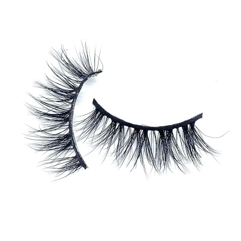 Wispy Soft Strip Lashes Handmade Natural 3D Mink Lashes Private Label Lashes
