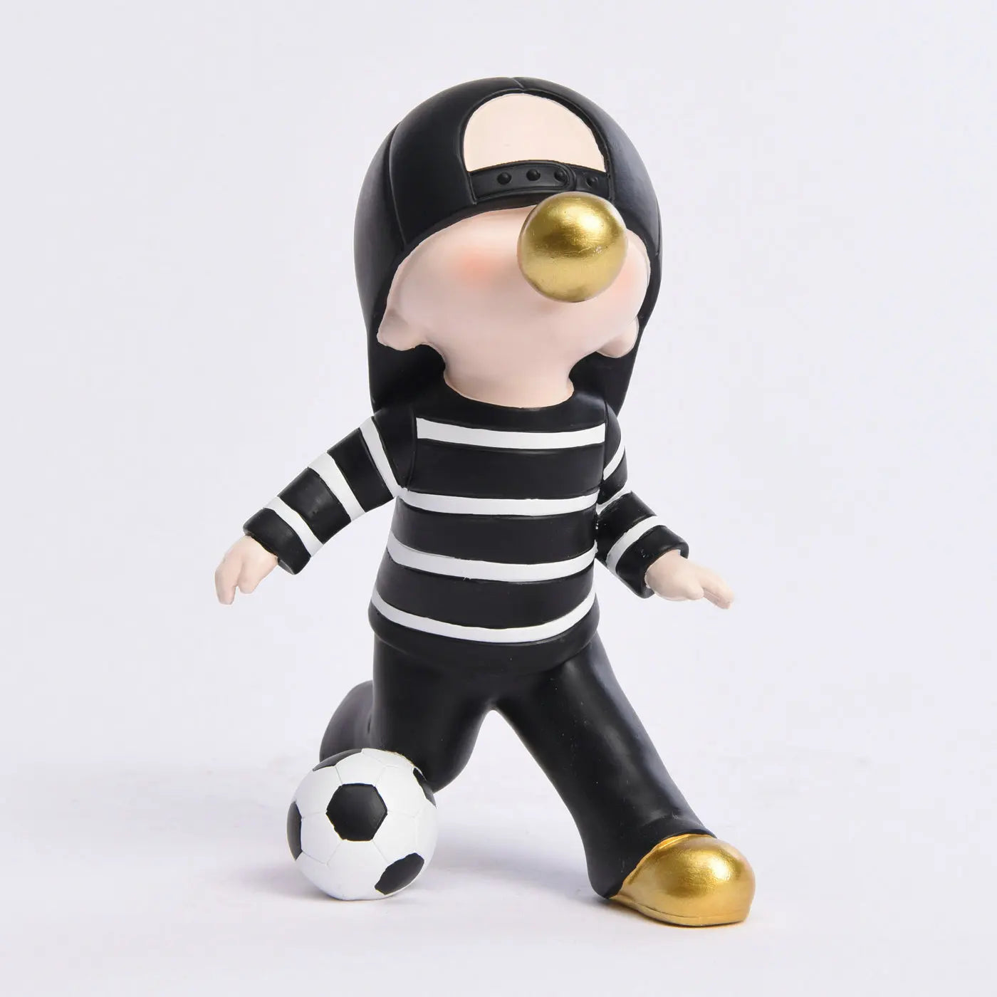 Kakizzy House Gift Bubble Gum Striped Top With Hat Football Boy Living Room Accessory Bedroom Decoration