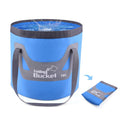 12L Collapsible Portable Folding Bucket with Handle Lightweight Outdoor Basin Pail for Fishing Camping Hiking Car Washing