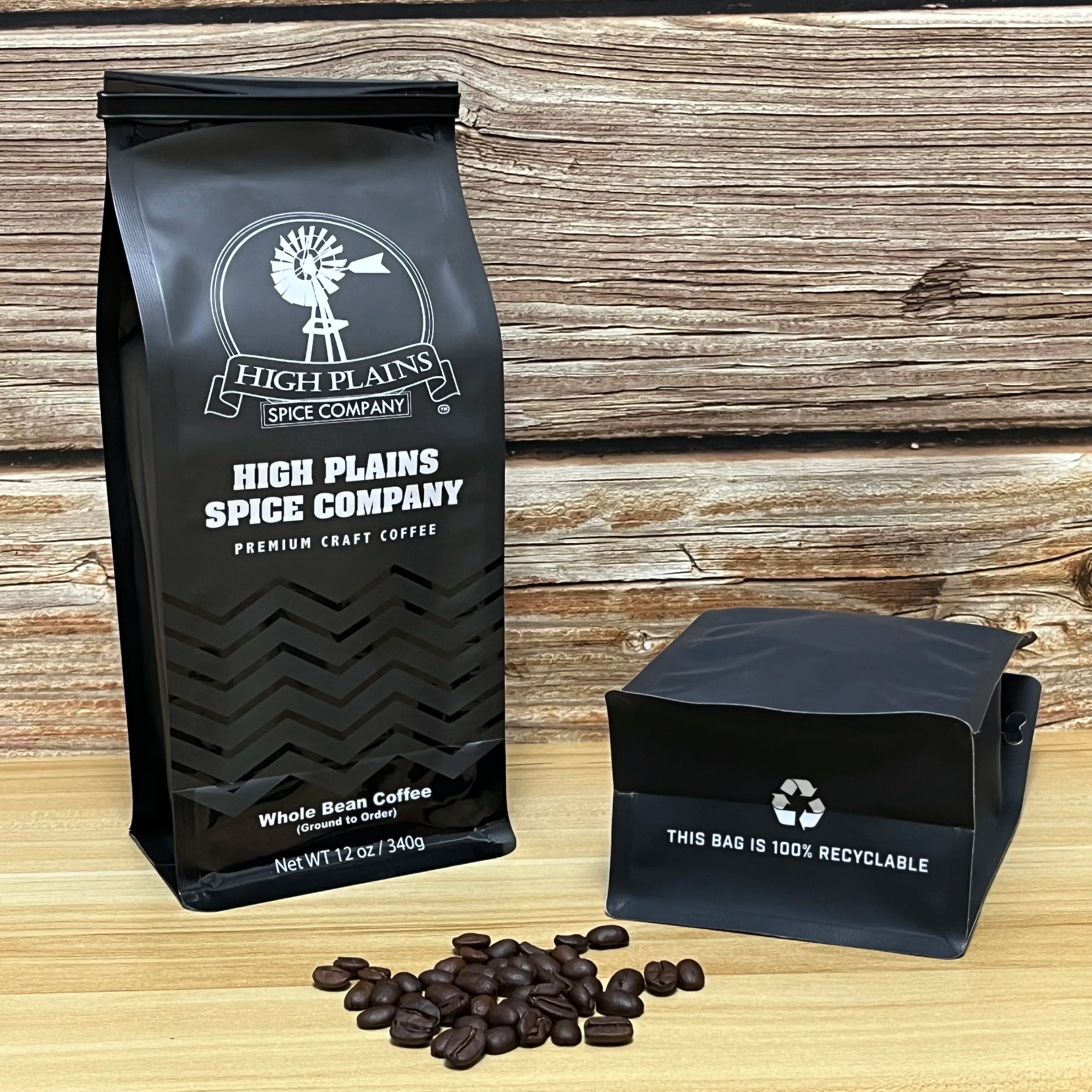 AT PACK New Arrivals Eco Friendly Matte Black 250G 1Kg Coffee Bean Package Ripper Zipper Coffee Bags