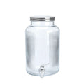SCIEC 5.8L Glass Beverage Dispenser Flip Top Lid Eco-Friendly Classic Multifunction Lemonade Orange Juice Sangria Food Storage