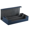 Large Capacity Leather Deck Box Double Room Cards Deck Case Magnetic Closure Trading Card Storage Box