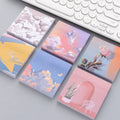 Creative Oil Painting Series Office School Self-adhesive Writing Memo Pad Notes Pad Stationery Supplies