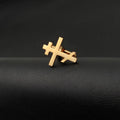 Eastern Orthodox Christian Religious Luxury Engagement Stainless Steel Cuff Links in Silver/Gold/Rose Gold Orthodox Cross Design