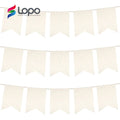 Hot Sale Factory Sublimation Banner Blank Christmas Decor Linen Flag  Holiday Banner Party Christmas Decoration Supplies