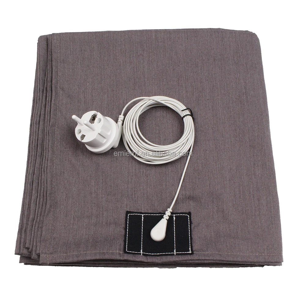 CONDUCTIVE Stainless Steel Earthing Bed Sheets Comfortable and Healthy