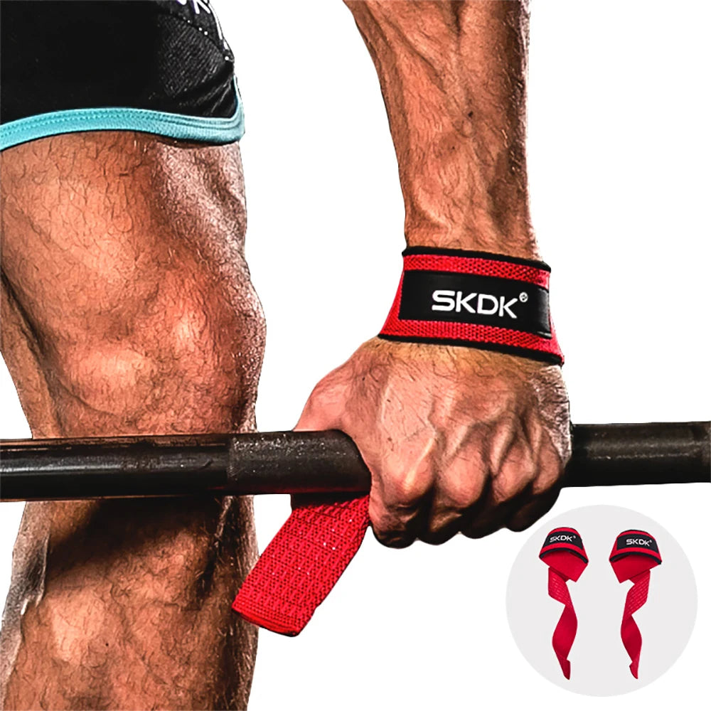 Exercise Power with Neoprene Pad Fitness Safety Pull-up Straps Anti-skid Wear-resistant Belt Lifting Straps
