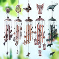 High Grade Retro Metal butterfly Turtle Animal Iron Wind Chimes Home Patio Decoration Copper Color Outdoor Hanging Ornaments