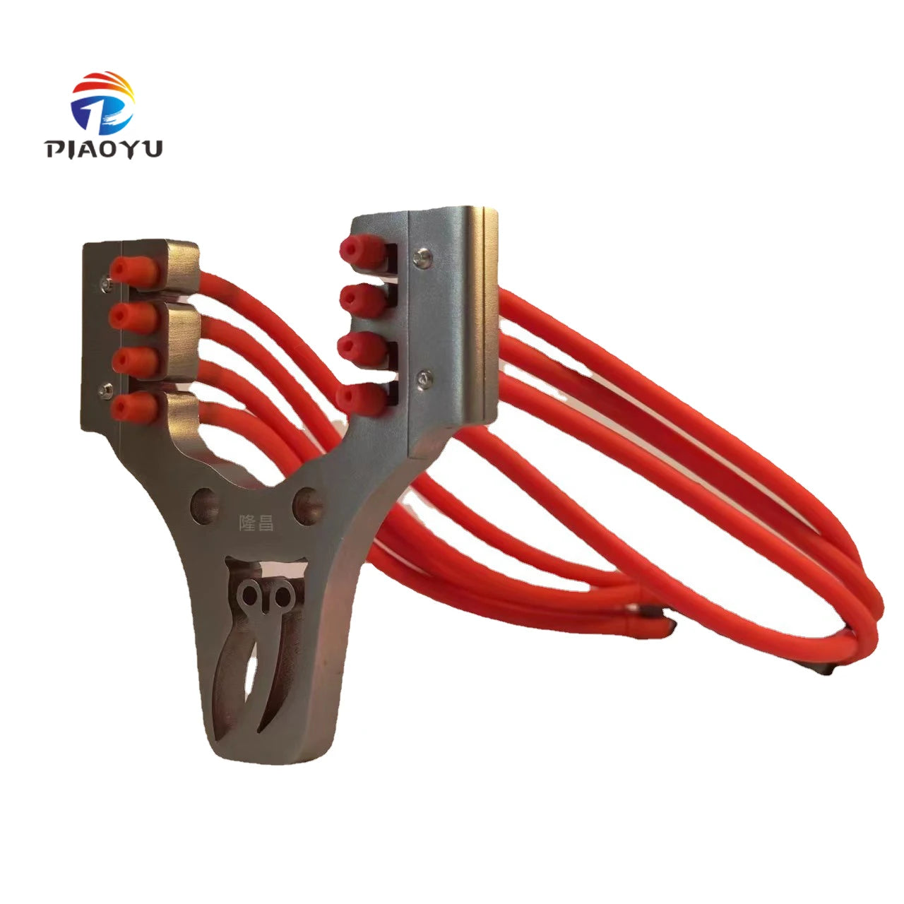 PIAO YU Upgraded Stainless Steel Owl Shaped Bow Dual Purpose Hunting Accessories for Outdoor Flat Rubber Bands Compatible