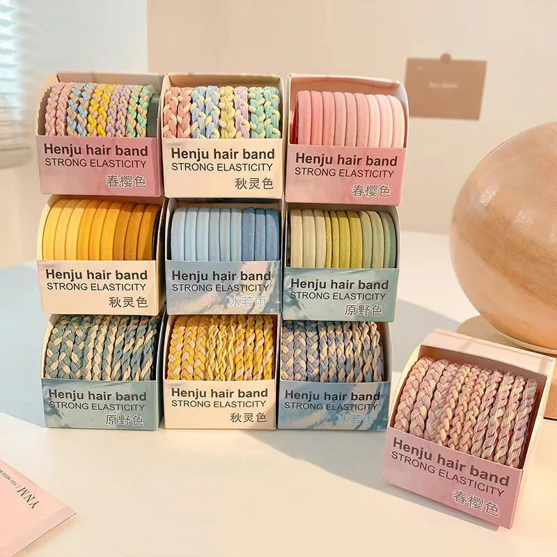 Color Rubber Bands Elasticity Hair Bands Girls Ponytail Headwear Gum Kids Lovely Hair Accessories Headband Gift