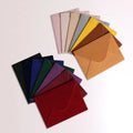 Luxury Bulk Muti Colors Velvet Envelope for Weddings Custom Color Suede Envelope