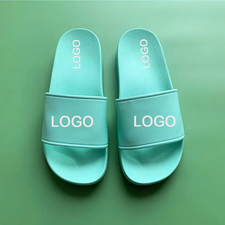 Wholesale Chinese Blank PVC Slides Slippers Sandal Men's Sandal with Custom Logo Custom Waterproof  Men Woman Slides Slippers
