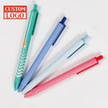Promotional Customized Soft Feeling Lemonade Comfort Pen Plastic Ballpoint Pens with Logo Printing Gift