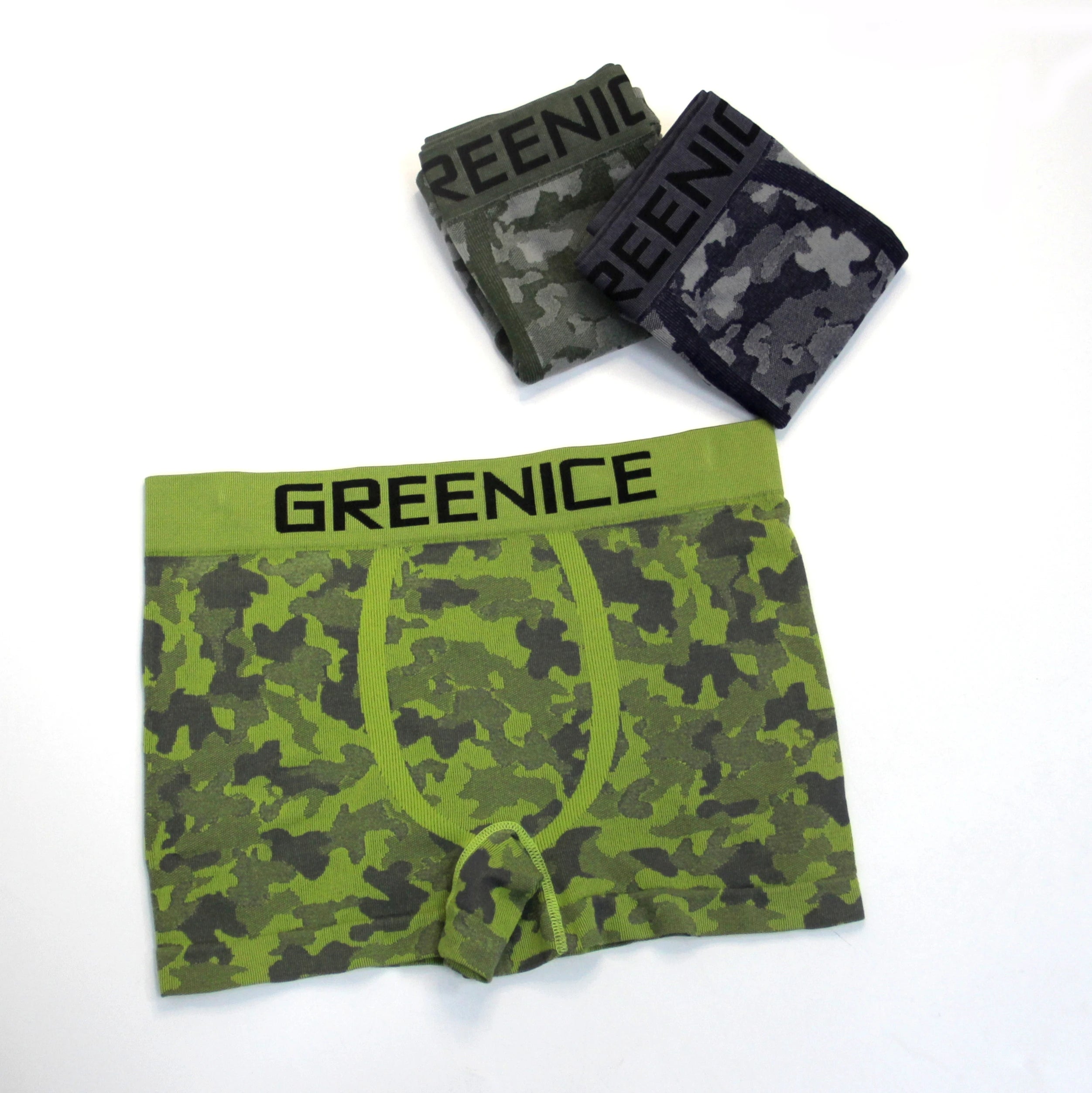 Custom Logo Polyamide Polyester Spandex Men Boxer Briefs Seamless Male Underwear Man Shorts