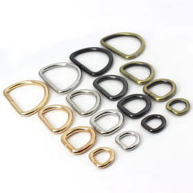 CLOXY 16-50mm High Quality Metal D Ring Buckle Clasp Luggage Backpack Handbag Hardware Bag Parts Accessories D Rings