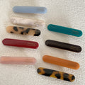 Acrylic Korean Accessories Elegant Cute Hair Clips with Logo Words Tortoise Shell Color Emi Jay Hair Pins and Clips Acetic OEM