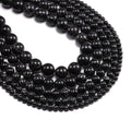 New Arrivals Black Stone Beads Strand Gemstones Loose Beads for Jewelry Making