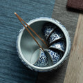 Blue-and-white Porcelain With the Tea Basin Large Ceramic Tea Wash Cup Wash  Kung Fu Tea Ceremony Utensils