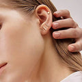 New Fine Bar 925 Sterling Silver Dainty Earring Set Shining Zircon Stud Earring Set Fashion Jewelry Women