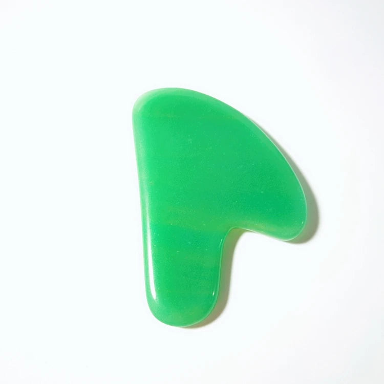 DIY Natural Green Aventurine Gua Sha Board in Heart Shape Bar Beauty Scrapping Plate Guasha Face Massage Spoon Skin Care Products MegaBDM