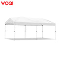 WOQI Heavy Duty 10x20 Ft Commercial Wedding Party Tent Easy Pop-Up Canopy Folding Sidewall UPF 50+ All Season Wind Trade