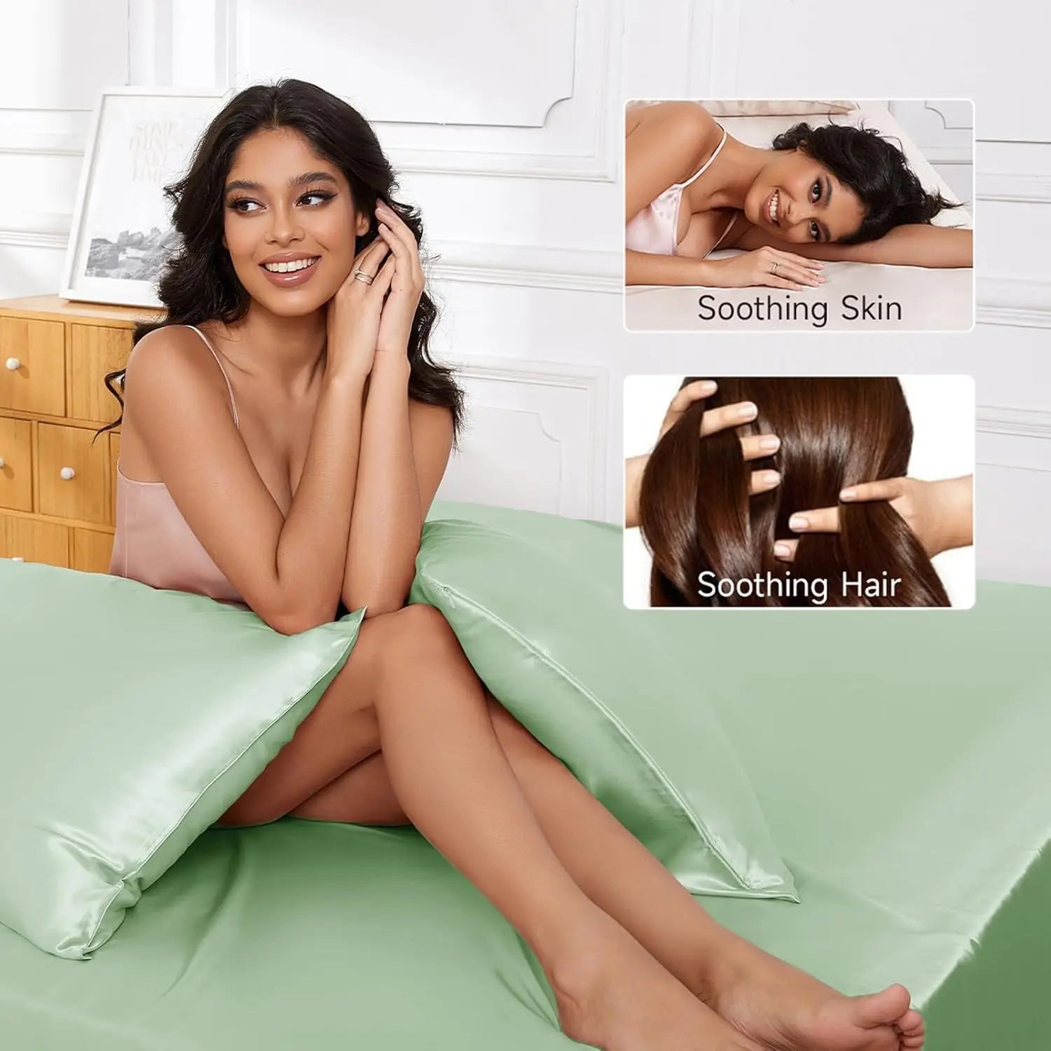 Queen Size 100% Mulberry Silk Fabric 19mm/22mm/25mm Bedding Set Silk  Pillowcases