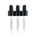 18/410 Custom Scale Matte Black Aluminum Glass Dropper