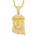 Iced Out Jesus Pendant Moissanite Micro Pave 925 Silver Gold Plated Bling Hip Hop Jewelry Moissanite Iced Out Jewelry