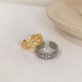American Wholesale Retro Gold Plated Finger Rings Fashion Micro Zircon CZ Open Rings Jewelry for Women