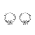 Designer Earrings 925 Sterling Silver Round Circle Hoops Zirconia Rings Earring for Women Wholesale Fine Luxury Jewelry