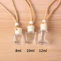 8ml 10ml 12ml High Quality air Freshener Perfume Frosted Glass Matte White Bottle Car Hanging Perfume Diffuser Bottles MegaBDM