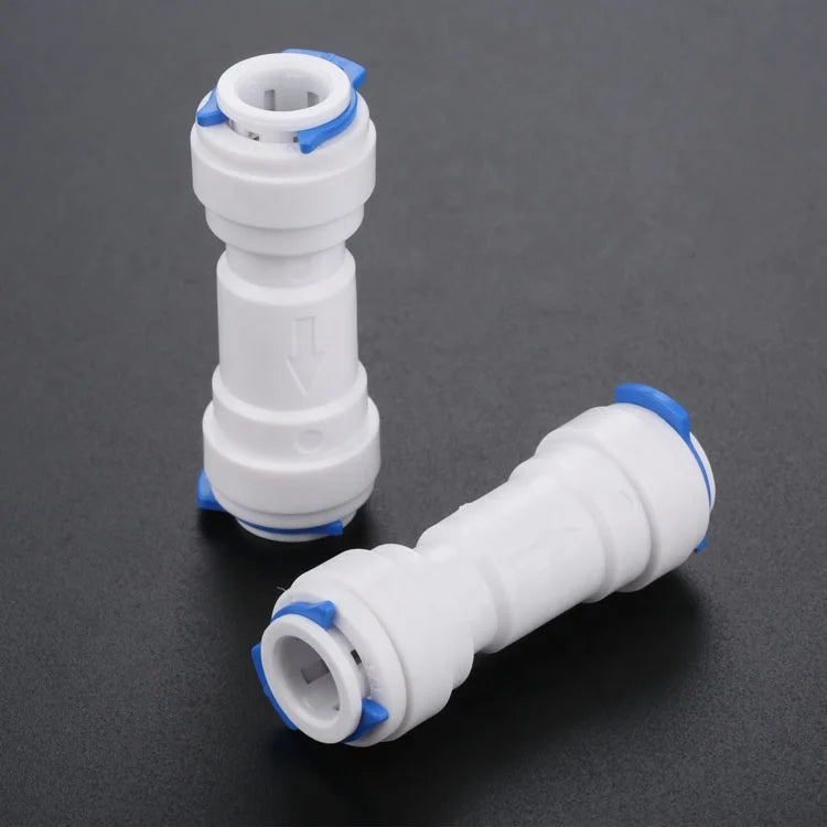 RO Water System Water Purifier 1/4" Pushfit Tube Non-Return One Way Check Valve for Coffee
