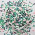 1KG 5-7mm Butterfly Flower Leaf Mixture Non-toxic Polymer Clay Figurine Slice Sprinkles Portable for Slime Shaker Filling Art