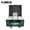 VSHOW WBRF0606 6pcs 18w RGBWA+UV 6 in 1 Led Par Light Wireless Battery Wedding Uplight  6pcs With case