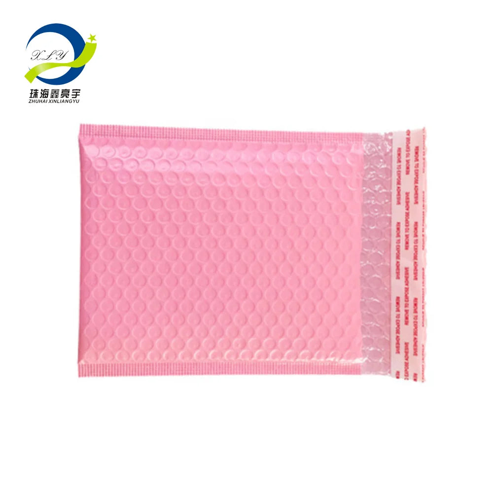 20*25+4cm Pink Bubble Mailers Packaging Bags Poly Bubble Mailers Shipping Packaging Mailer Bubble  Padded Envelopes