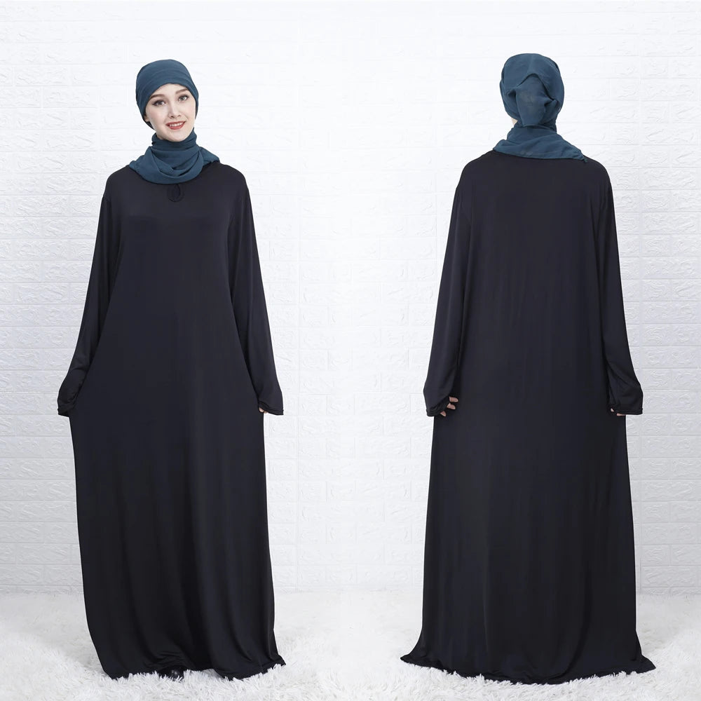 Modest Kaftan Butterfly Khimar Hijab Stylish Casual Abaya Islamic Clothing Muslim for Eid for Polyester Long Sleeve Free