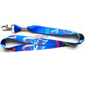 Elastic Neck Lanyard with Plastic Badge Polyester Material for Promotions