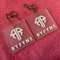 Square Shape Convex logo Transparent PVC Plastic Hangtagpromotional clear Silicone Rubber Swing Tag for Suits