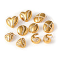 J&D Hot Sale 18K Gold PVD Waterproof Stainless Steel Jewelry Smooth Statement Earring Set Women Gift