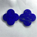 HQ Gems 15x15x2mm Hight Quality Double Flat Loose Gemstone Clover Beads Lapis Lazuli Price