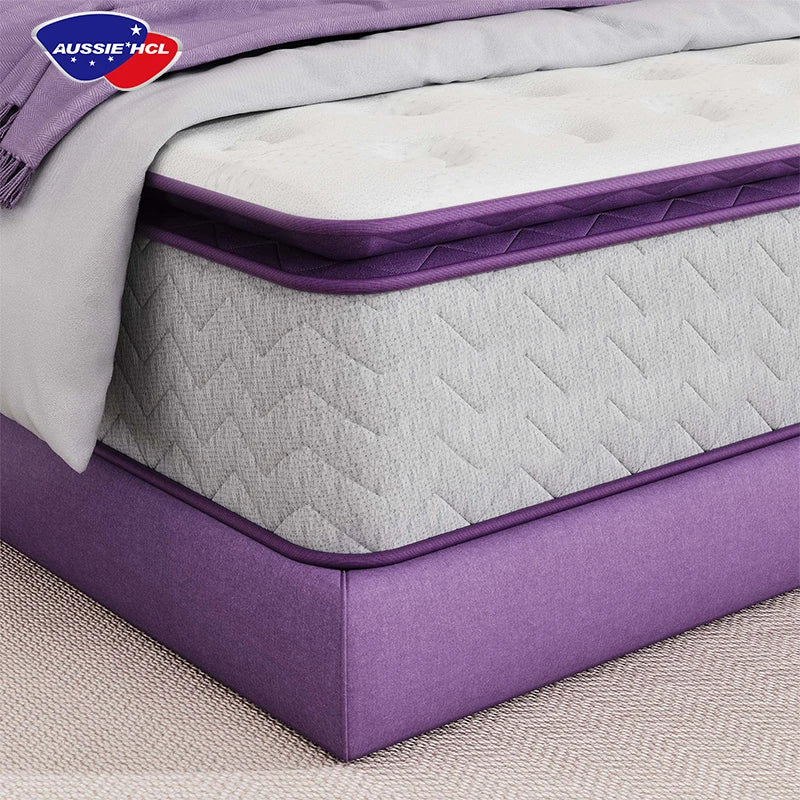 Wholesale Hotel High Density Colchao Massage Mattress Single Double king Size Latex Gel Pocket Spring Memory Foam Mattress