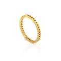 Chris April Gold Plated 316L Stainless Steel Cute Hollow-out Hearts Pinky Rings for Women