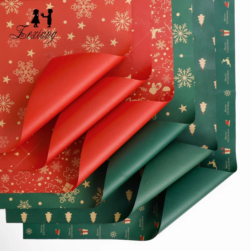 Zexwrap Christmas Wrapping Paper for Xmas Gift Packing Decoration