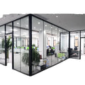 Partition Manufacturer Glass Partition Walls Aluminum Modular Office Double Glass Partition Wall for Meeting Room