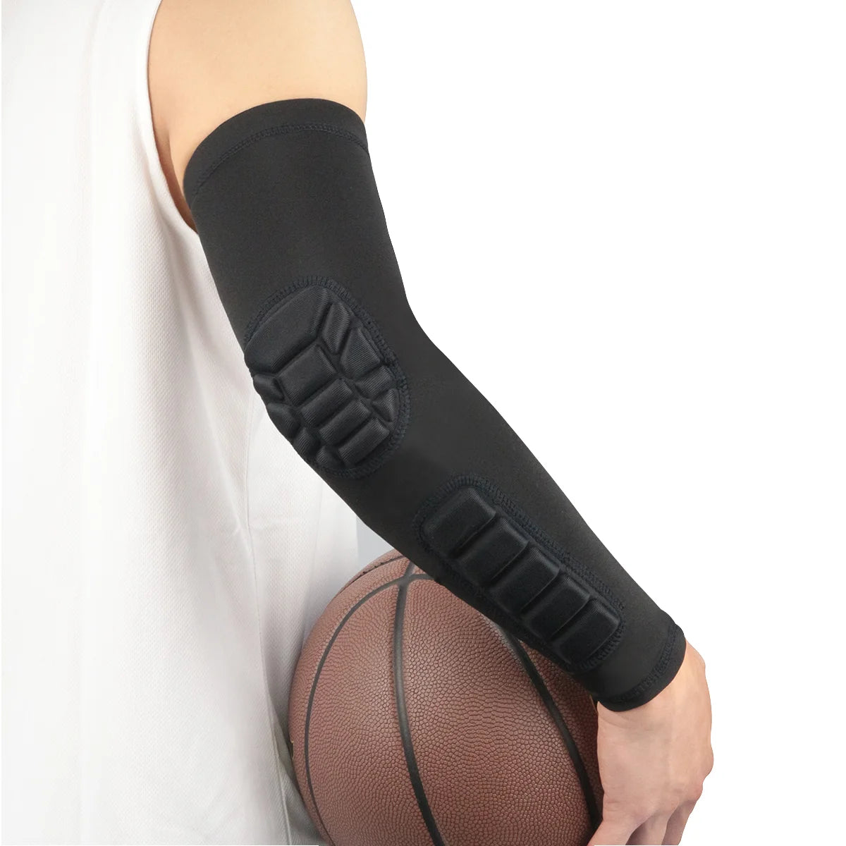 Custom Honeycomb Elbow Pads Anti-Collision Compression Arm Sleeves for Basketball & Sports Protection