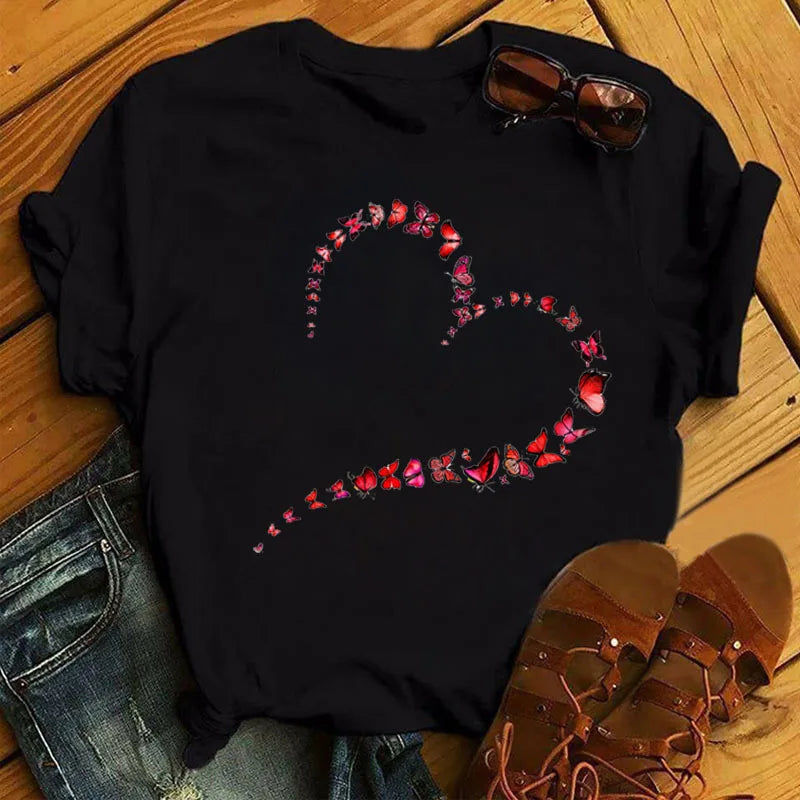 Custom Unisex Shirts Casual Slogan Graphic Print Oversized Black Short Sleeve Plus Size T-shirts Ladies Women Streetwear T Shirt