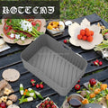 Food Grade Thin Silicone Baking Tray for Air Fryer Cooking Premium Silicone Dish & Pan for Air Fryer Recipes