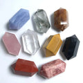 Wholesale Natural 4cm Mixed Material Double Terminated Crystal Points Wand Tower Crystal Crafts for Healing