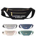 Custom Logo Designer Large Capacity Female Waist Packs Oxford Adjustable Buckle Fanny Bags Women Chest Bag Zipper Belt Bags